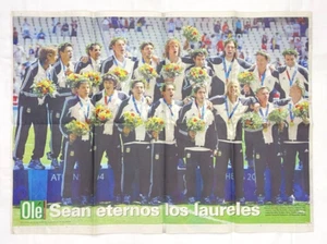 2004 Ole Newspaper Poster Argentina Soccer Team Summer Olympics Winner 30x22 - Picture 1 of 23