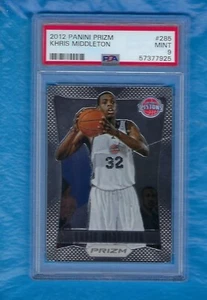 KHRIS MIDDLETON 2012-13 PANINI PRIZM #285 ROOKIE CARD PSA 9 IN PERFETTE CONDIZIONI! DOLLARI - Foto 1 di 2