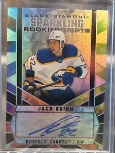 2022-23 BLACK DIAMOND JACK QUINN SPARKLING ROOKIE SCRIPTS AUTO - Picture 1 of 2