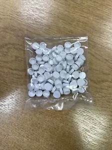Pack of 100 x Deta S1419WH Spare Screw Cap Covers for Slimline Range (White) - Picture 1 of 2