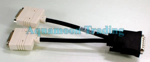 NEW Dell HP Lenovo DMS-59 Male to Dual DVI-I Y Splitter Video Monitor Cable - Picture 1 of 4