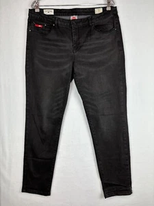 Lee Cooper Womens Jeans Size 18 W 37 L 30 Black Pearl Skinny Stretch Pants - Picture 1 of 12