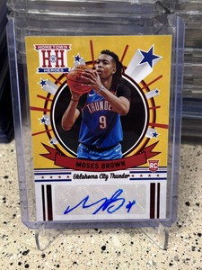 2020-21 Panini Chronicles Hometown Heroes Auto Red Moses Brown Thunder RC