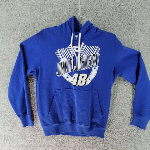 Nascar Jimmie Johnson 48 Blue Hoodie Size XL Cover