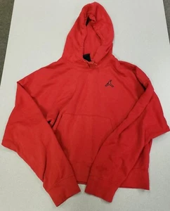 Neu Neu ohne Etikett Nike Jordan Jumpman Hoodie Sweatshirt Herren Medium M rot lockere Passform - Bild 1 von 4