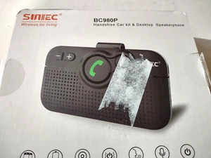 Siniec BC980P Black Bluetooth Hands Free Car Kit And Desktop Accesories - Photo 1 sur 2
