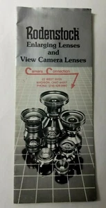 RODENSTOCK Enlarging Lenses And View Camera Lenses Brochure 1983 - Picture 1 of 6