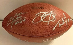 Houston Texans Signed Official Game Football (5) Andre Johnson Beckett BAS - Picture 1 of 4