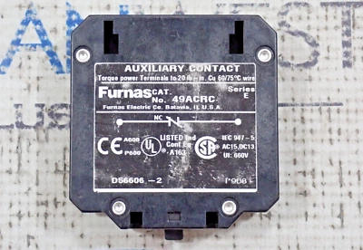 Furnas 49ACRC Auxiliary Contact Series E - Image 1 of 4