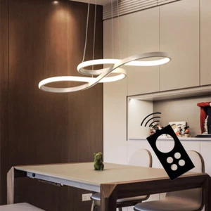 LED Pendant Light Room White Ceiling Light Bar Lamps Kitchen Chandelier Lighting - Picture 1 of 11
