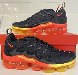 Nike Air Vapormax Plus Sunset Black Crimson Yellow DJ5525-001 Men's Size 10.5 - Picture 1 of 5