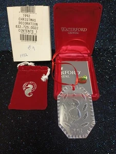 Waterford Crystal Waterford Crystal Annual Ornament Boxed Ornament 1992 Day 9 - Picture 1 of 2