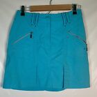 Jamie Sadock Turquoise Stretch Pockets Athletic Golf Tennis Skort Skirt Size 6