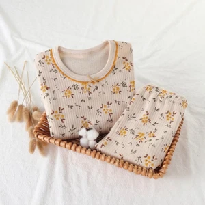 Cotton Kids Pajamas 100% Cotton  Floral Girls Pajamas Ultrasoft - FREE SHIPPING - Picture 1 of 18