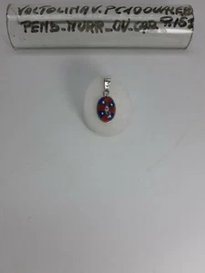 Pendente, Murrine, Ovale Cabochon, Argento 925 PC1OVALEB Voltolina Vittorio - Foto 1 di 5