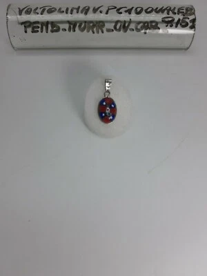 Pendente, Murrine, Ovale Cabochon, Argento 925 PC1OVALEB Voltolina Vittorio - Immagine 1 di 4