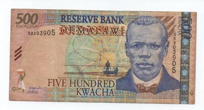 MALAWI 500 KWACHA 2003 PICK 48A LOOK SCANS - Image 1 of 2