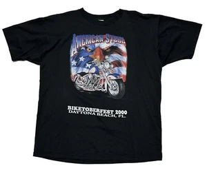 Vintage T-Shirt XL American Steel 2000 Daytona Beach FL Fruit of the Loom Tag - Picture 1 of 5