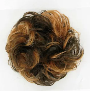 Crocchia Coda di cavallo chignon cioccolato mechato rame 17/627c peruk - Bild 1 von 2