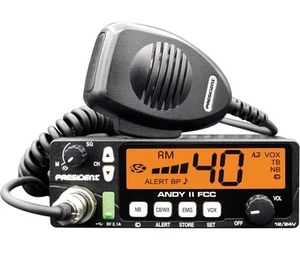 President Andy II 2/24V FCC CB Radio with Weather Channel - New - Picture 1 of 4
