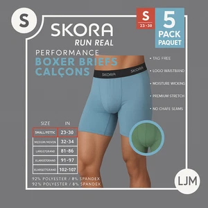 Skora Herren Boxershorts Pastell 5er Pack | Performance Fit | Atmungsaktiv | Größe S - Bild 1 von 2