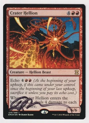 Signed FOIL Crater Hellion MP Eternal Masters Artist Daren Bader 2016 MTG Magic! - Image 1 of 2