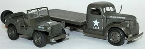 NEWRAY, Chevy with 1941 Willys Jeep, 1/32, NEW61053BSS - Picture 1 of 5