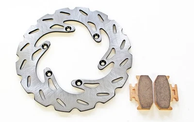 Rotor de freno trasero RipTide Kawasaki KX500 KX250 1990-1994 y pastillas de freno de servicio severo Foto 1 de 4