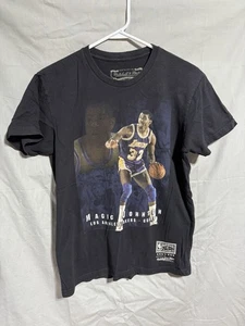 Magic Johnson Los Angeles Lakers Mitchell Ness Hardwood Classics Shirt Small S - Picture 1 of 6