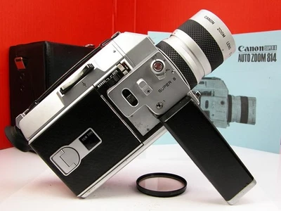 CÁMARA DE PELÍCULA SUPER-8 814 CANON con zoom automático profesional probada y funcionando con estuche e inst Foto 1 de 4