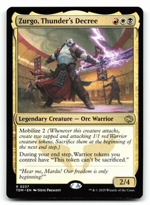 Zurgo, Thunder's Decree #237 Tarkir: Dragonstorm - Picture 1 of 2