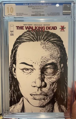 The Walking Dead Deluxe #9 Second Printing David Finch Red Foil CGC 10 GEM MINT - Image 1 of 2