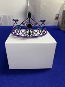 Disney Parks Arribas Halloween maßgeschneidert mit Schmucksteinen besetzter Kristall lila Diadem neu - Bild 1 von 8