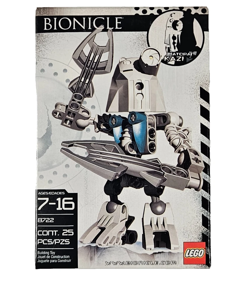 Lego 8722 Bionicle Matoran Kazi 25 peças novo na caixa lacrado 2006 - Imagem 1 de 1