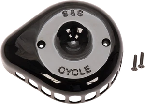 S & S Cycle Stealth Mini Teardrop Air Cleaner Covers Black 170-0366 - Picture 1 of 1