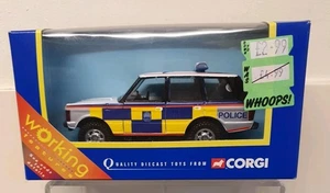 CORGI WORKING FEATURES 57601 RANGE ROVER POLICE DIE-CAST VEHICLE MINT MIB BOXED  - Picture 1 of 9