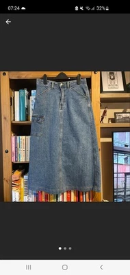 Women Midi Denim Skirt Size 8/10 - Image 1 of 3
