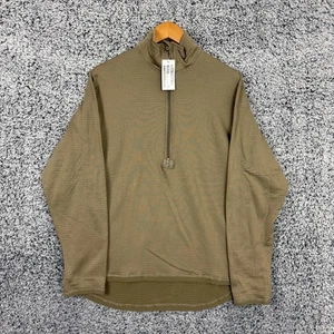 US Army Shirt Cold Weather Mens Large Regular Grid Fleece Pullover Military - Picture 1 of 10