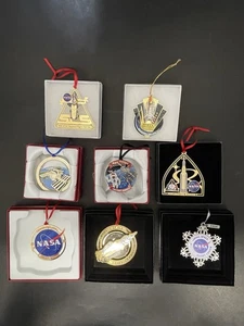 Marshall Space Flight Center NASA Ornamente x 8 Shuttle Artemis I Huntsville, AL - Bild 1 von 14