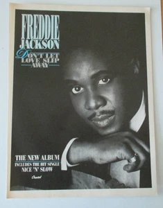 Freddie Jackson Don't Let Love Slip Away Album Advert 9 x 12 inches - Picture 1 of 1