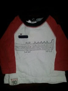 Boys Pumpkin Patch "Mr Crocodile" top - Size NB - Picture 1 of 1