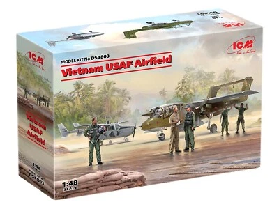 ICM DS4803 - Kit modelo avión plástico aeródromo Vietnam USAF - escala 1:48 Foto 1 de 4
