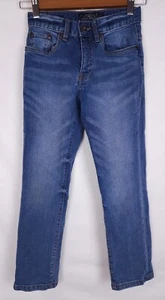 Lucky Brand Classic Straight Leg Denim Jeans Adjustable Waist - Girl's Size 8 - Picture 1 of 8
