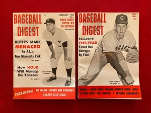 1960-1969 Baseball Digest magazine / You pick 'em / Banks / Koufax / Ruth / Yaz - Picture 1 of 21