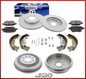 Bremsen Bremsbeläge Bremstrommel Set für vorne hinten für Opel Corsa D - 5 Türer - Bild 1 von 1