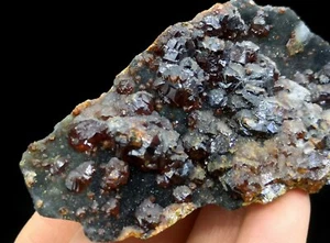 82mm GEMMY Esfalerita y Galena Gris con Capa de Revestimiento de Cuarzo B9155 - Imagen 1 de 5