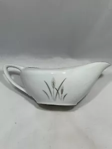 Vintage Fine China Of Japan Platinum Wheat Gravy Bowl - Picture 1 of 5