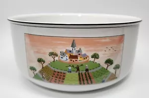 Design Naif by VILLEROY & BOCH 9" Round Vegetable Bowl Cows/Farm/Duck/Rooster - Picture 1 of 7