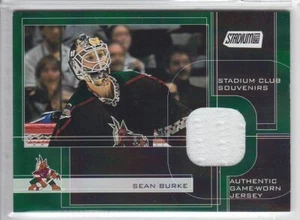 2001-02 TOPPS STADIUM CLUB SEAN BURKE JERSEY GAME USED SOUVENIRS SCS-SB Coyotes - Picture 1 of 1