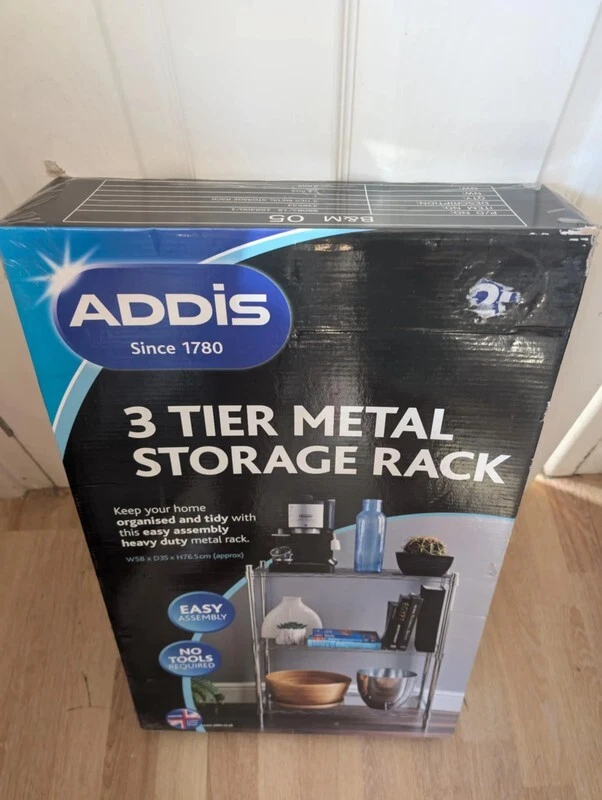 Estante de almacenamiento de metal Addis de 3 niveles Foto 1 de 1